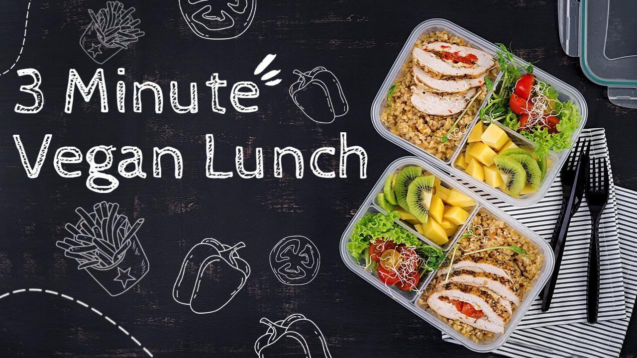 Quick Vegan Meal Prep Ideas Cooking Channel YouTube Thumbnail Template