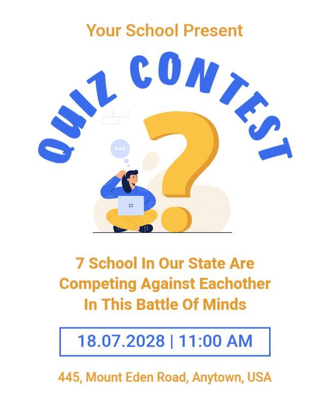 Quiz Contest Flyer Template