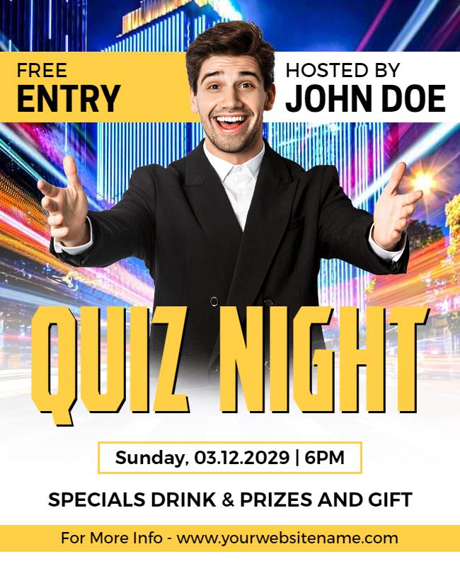 Quiz Night Flyer Template