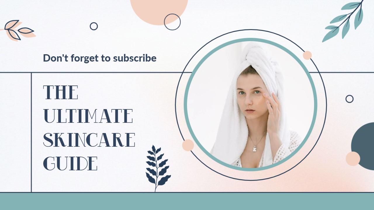 Radiant Skin Secrets Skincare Routine YouTube Thumbnail Template