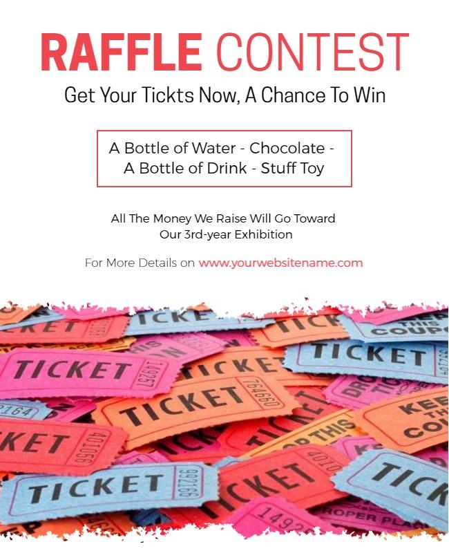 Raffle Contest Flyer Template