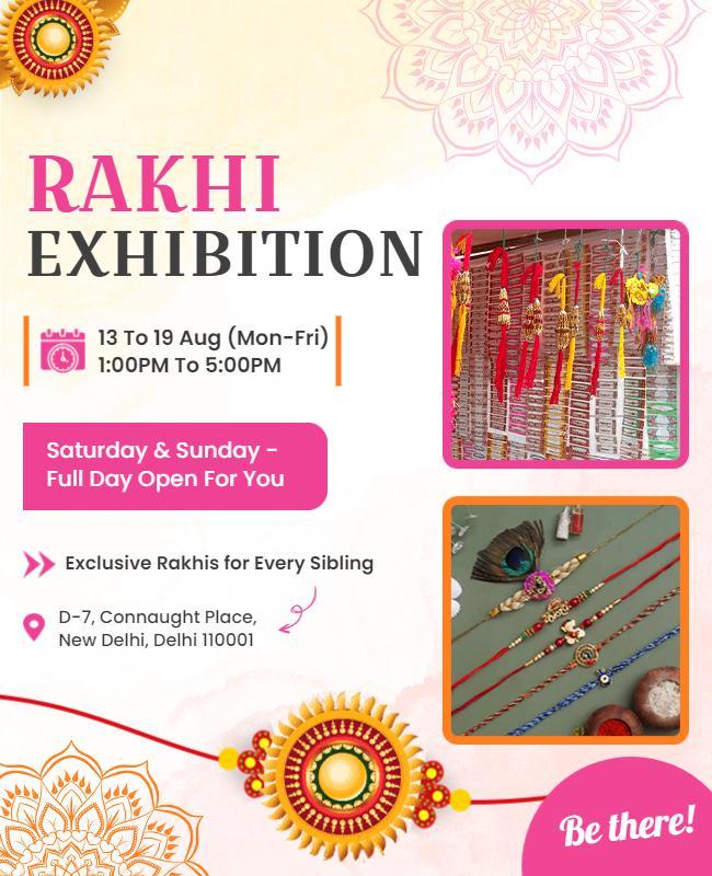 Rakhi Exhibition Event Flyer Template