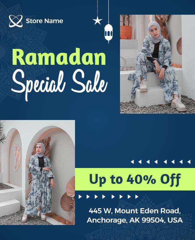 Ramadan Fashion Sale Promotional Flyer Template