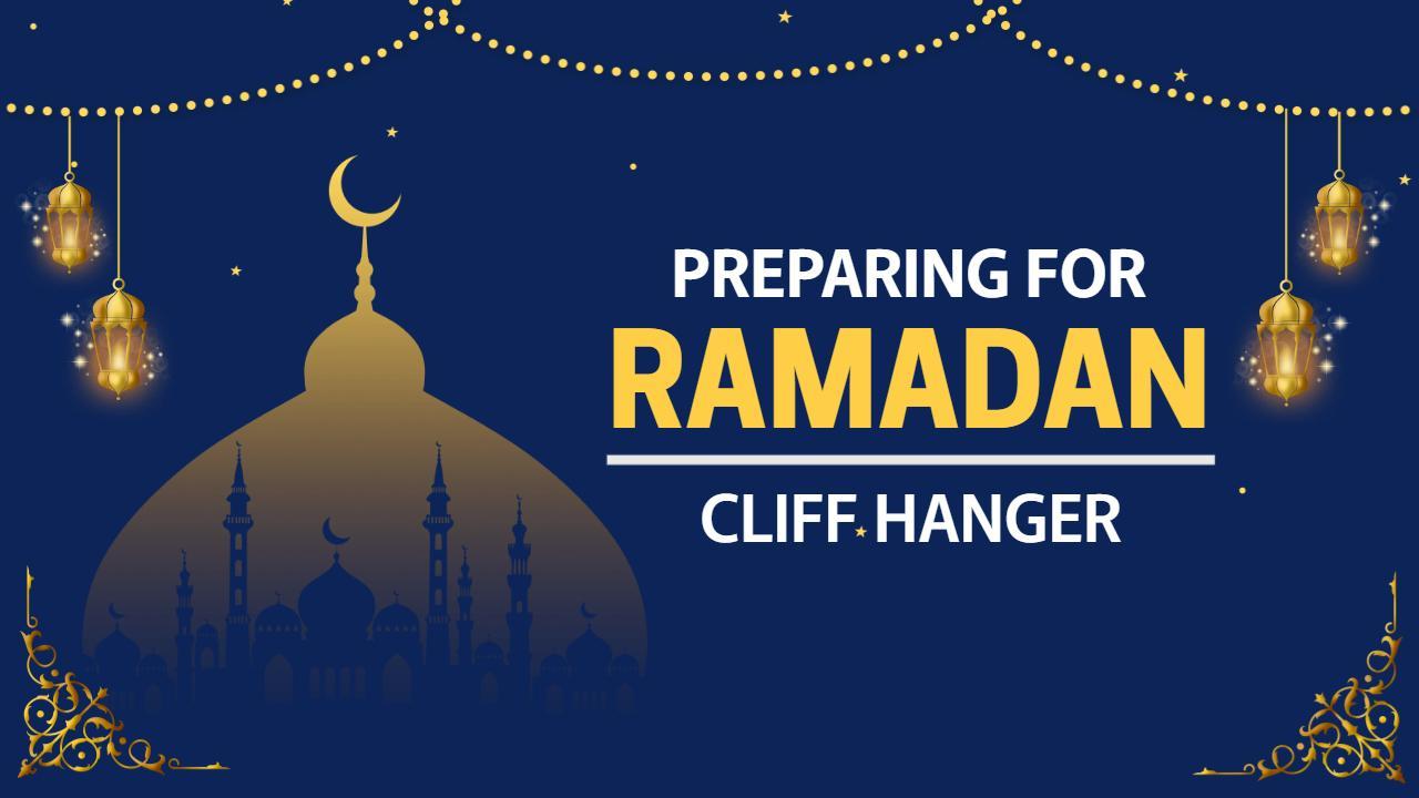 Ramadan Festivities Preparation Night Sky Holiday YouTube Thumbnail Template