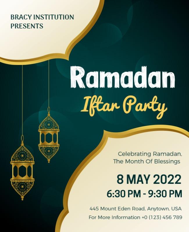 Ramadan Iftar Celebration Event Flyer Template