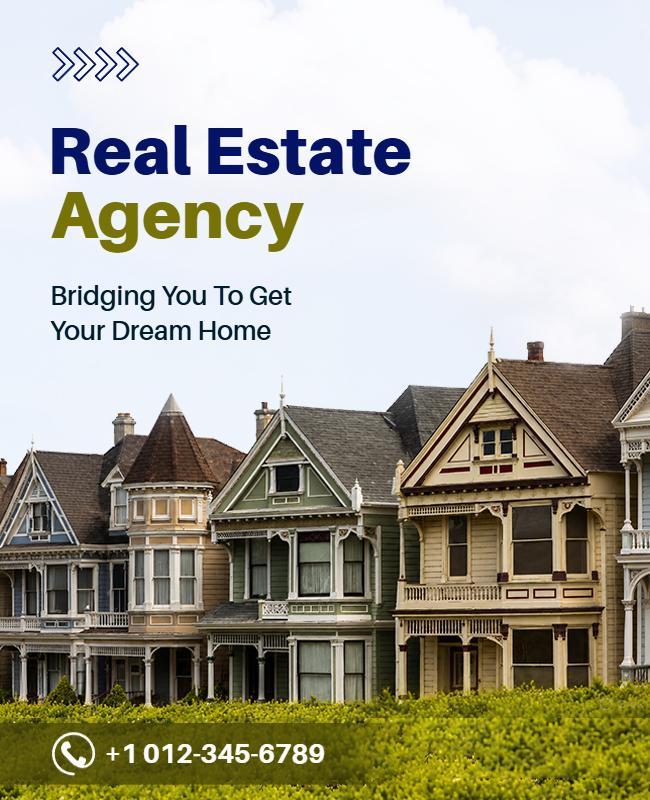 Real Estate Agency Promotion Poster Template