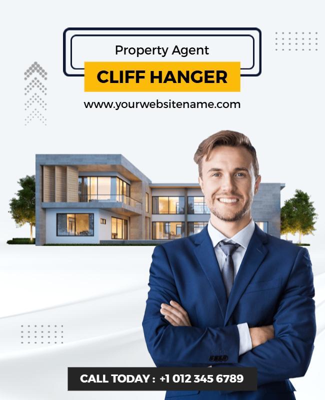 Real Estate Agent Promotional Flyer Template