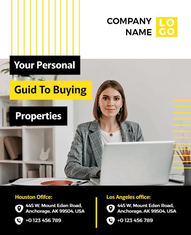 Real Estate Buying Guide Flyer Template