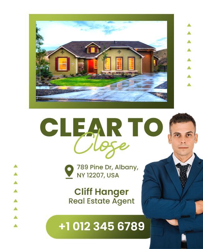 Real Estate Clear to Close Flyer Template