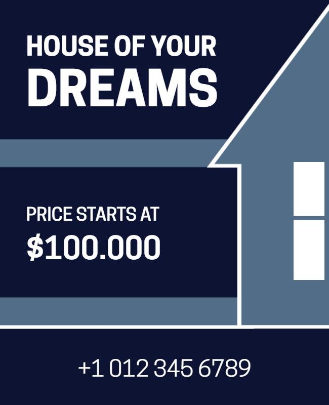 Real Estate Dream Home Promotion Flyer Template