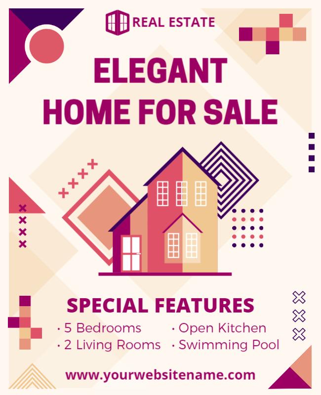 Real Estate Home for Sale Flyer Template