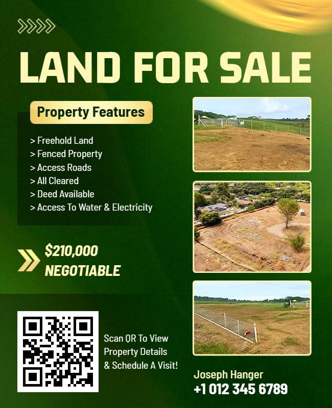 Real Estate Land Sale Flyer Template
