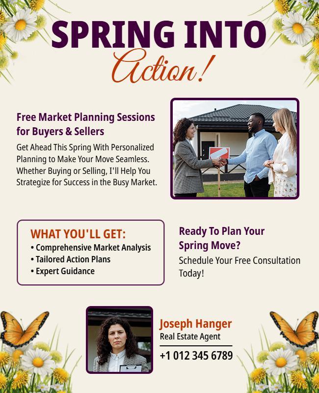 Real Estate Market Planning Flyer Template