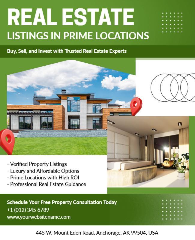 Real Estate Marketing Flyer Template