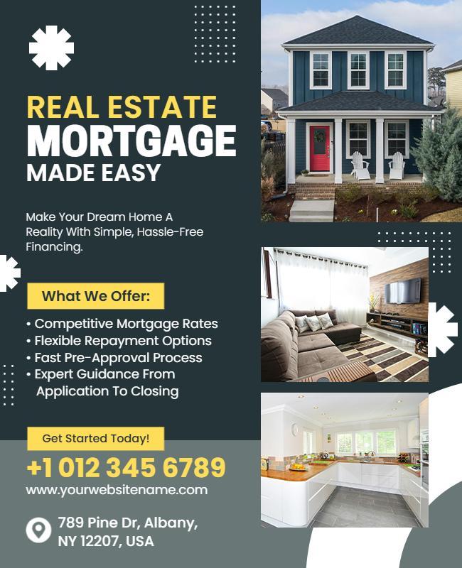 Real Estate Mortgage Services Flyer Template