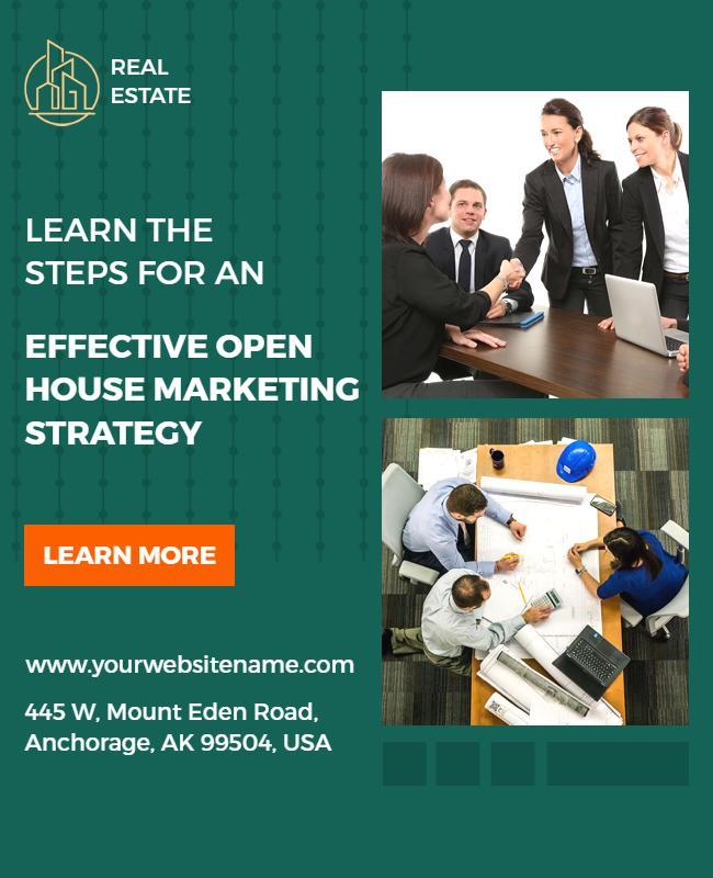 Real Estate Open House Marketing Flyer Template