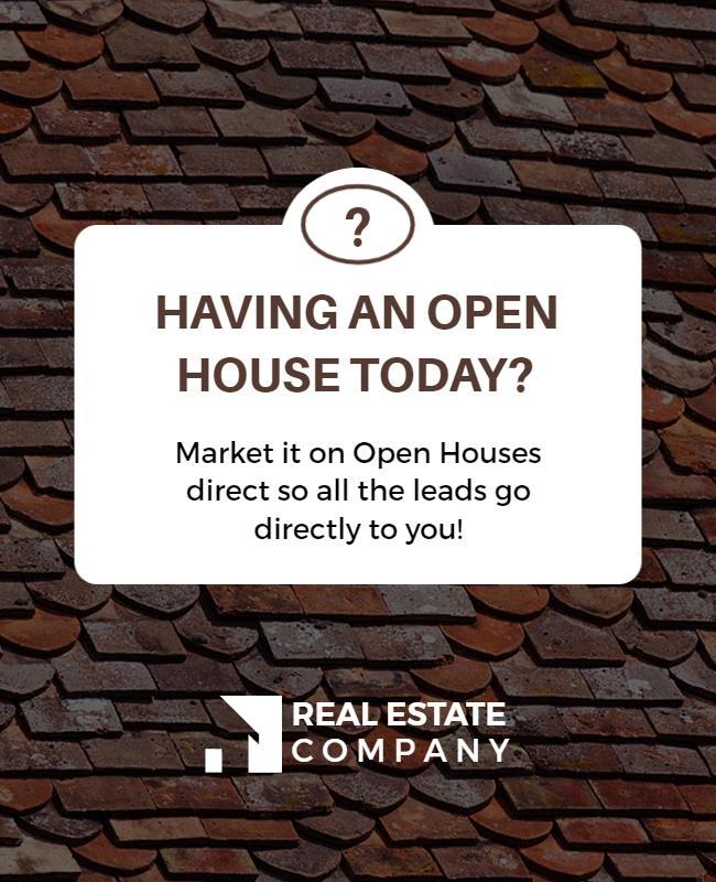 Inviting Rustic Open House Announcement Flyer Template