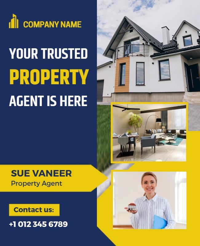 Real Estate Property Agent Flyer Template