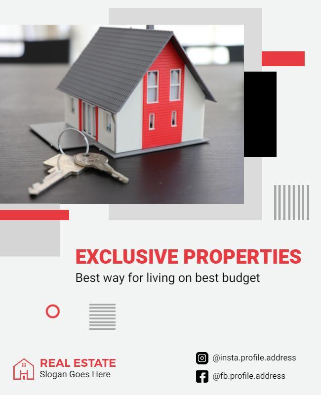 Real Estate Property Listing Promotion Flyer Template