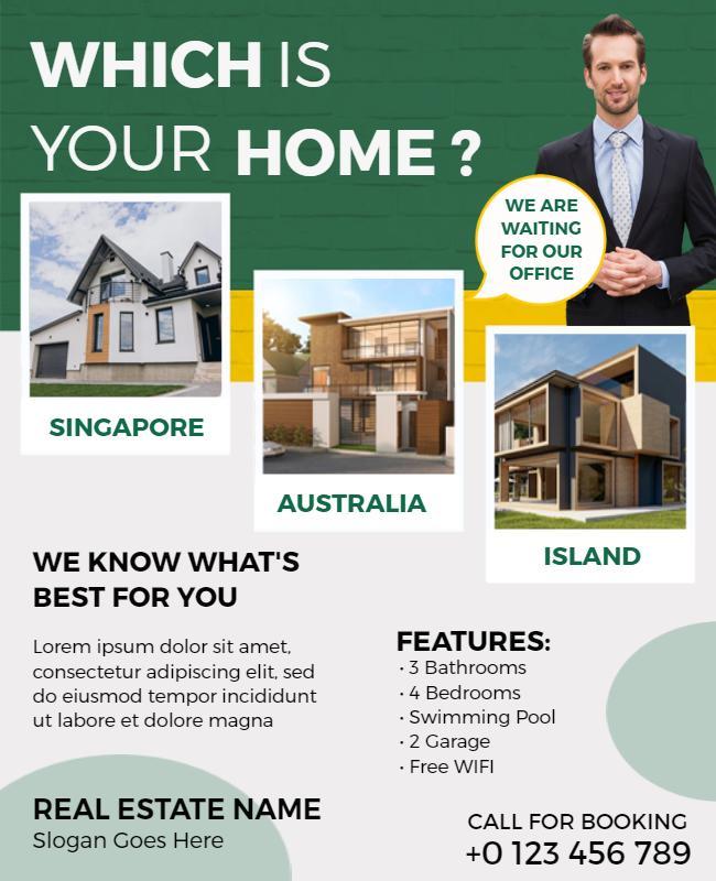 Real Estate Property Options Flyer Template