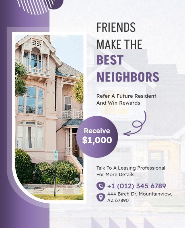 Real Estate Referral Program Flyer Template