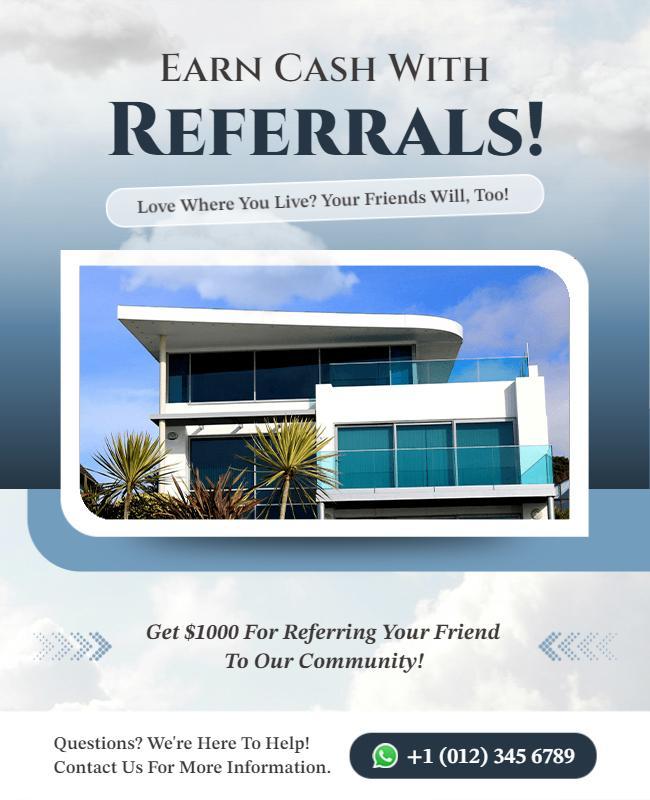 Real Estate Referral Promotion Flyer Template