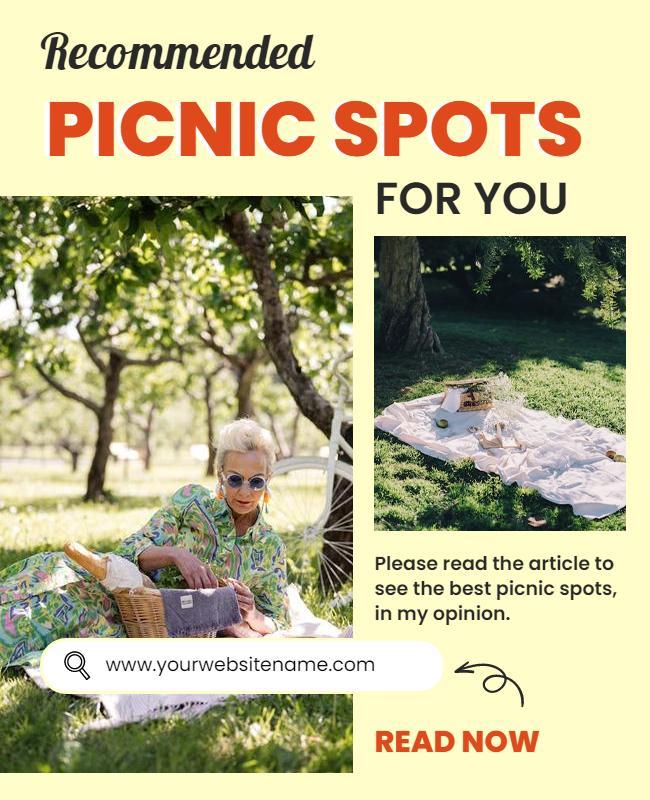 Recommended Picnic Locations Advertisement Flyer Template