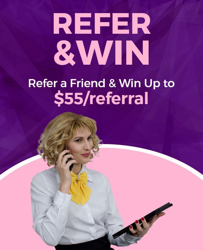 Refer a Friend Incentive Program Flyer Template