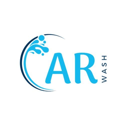 Refreshing Blue Water Elements Highlighting Car Wash Service Logo Template