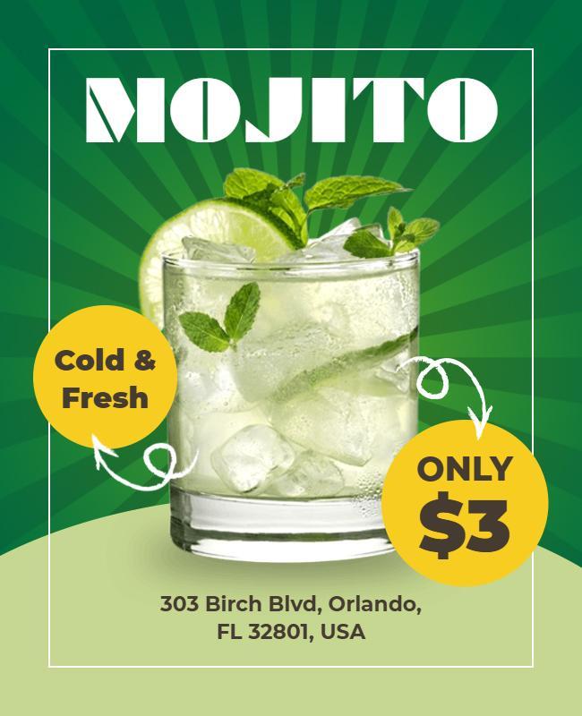 Refreshing Mojito Promotion Poster Template