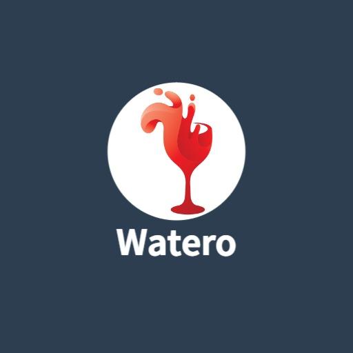 Refreshing Red Juice Splash in a Stylish Glass Logo Template