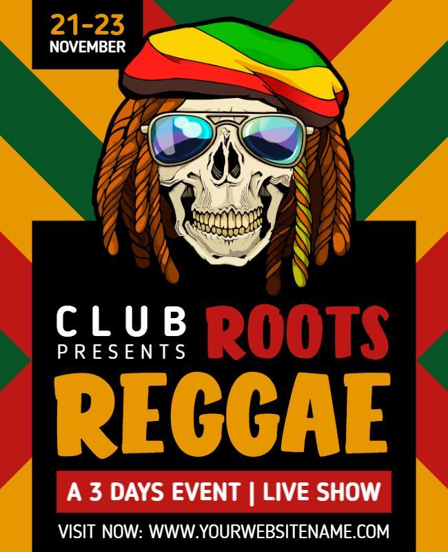 Reggae Live Show Event Flyer Template