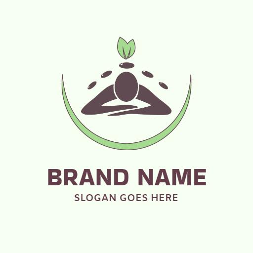 Relaxation and Wellness Themes Highlighted in Massage Logo Template