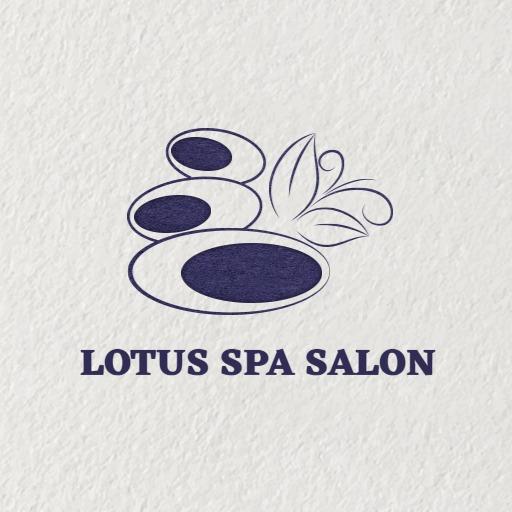 Relaxing Lotus and Stone Design for Your Spa Logo Template