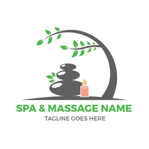 Relaxing Moments with Nature-Inspired Spa Logo Template