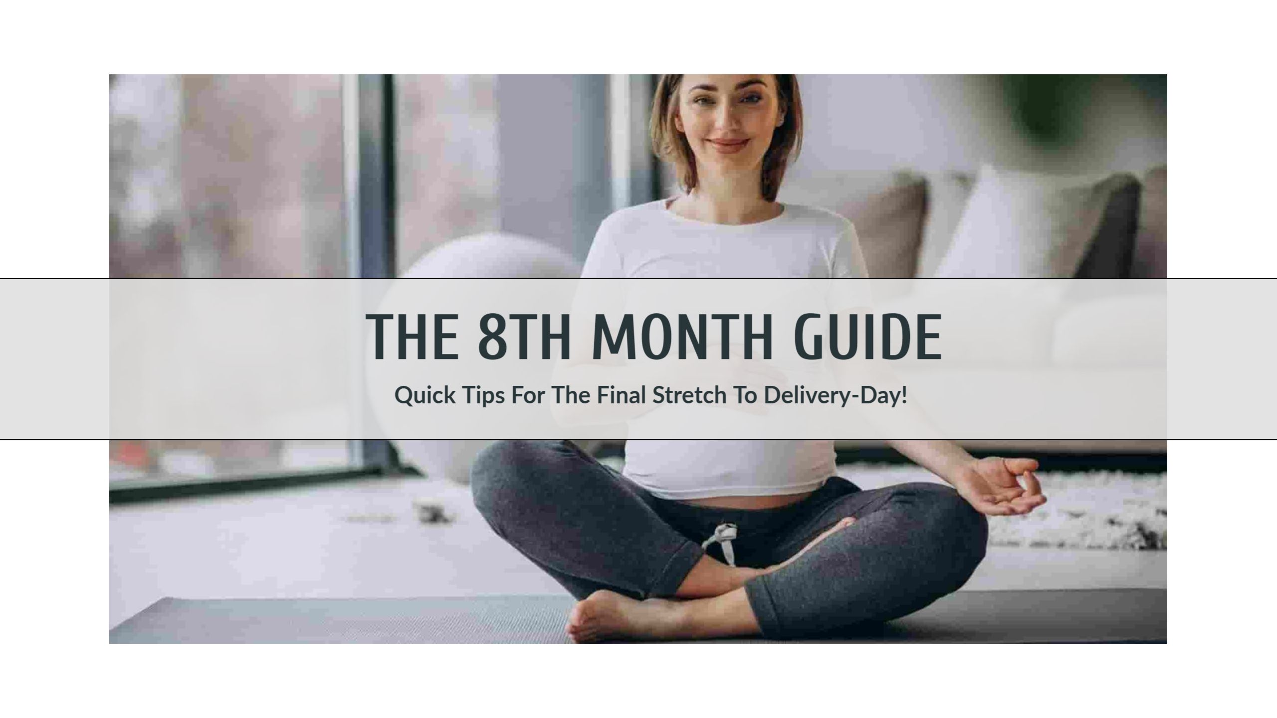 Relaxing Pregnancy Yoga Tips for 8th Month YouTube Banner Template