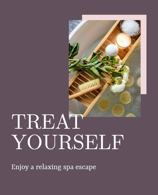 Relaxing Spa Retreat Promotion Flyer Template