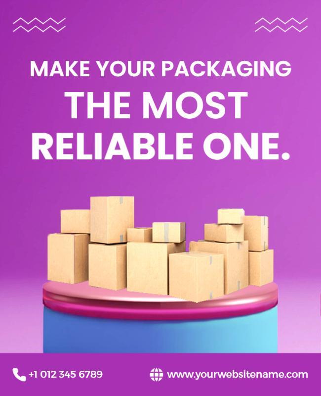 Reliable Packaging Solutions Advertisement Flyer Template