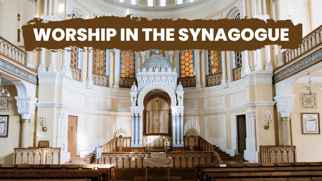 Religious Worship Ceremony in Synagogue Events YouTube Thumbnail Template
