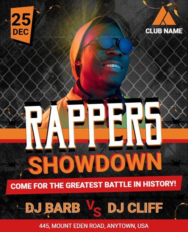 Reppers Showdown Music Flyer Template