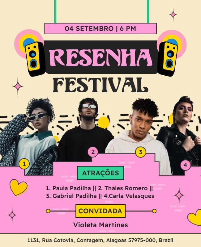 Resenha Music Festival Event Flyer Template