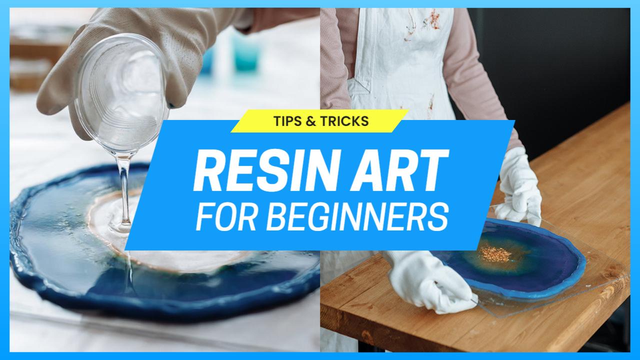 Resin Art Techniques Tips Tricks Trending YouTube Thumbnail Template