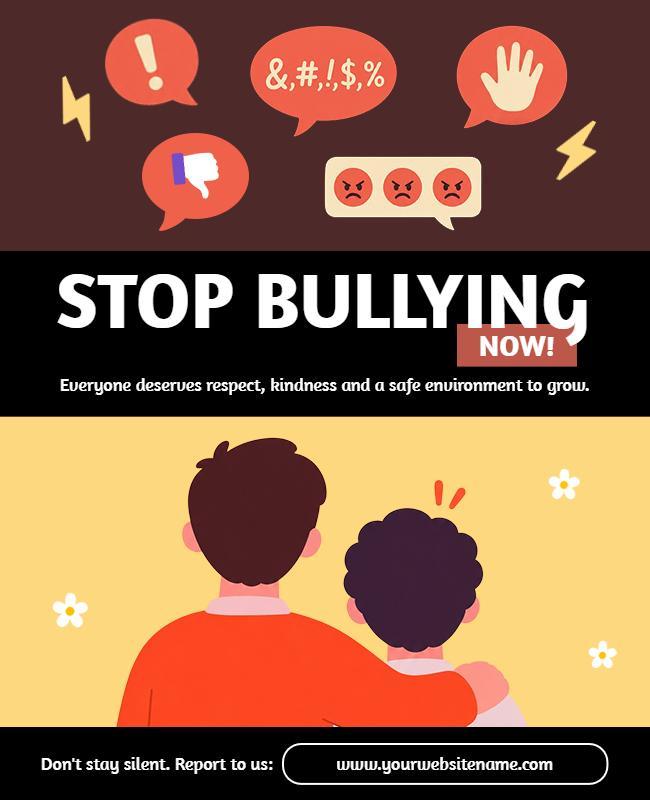 Respect and Safety Anti-Bullying Poster Template