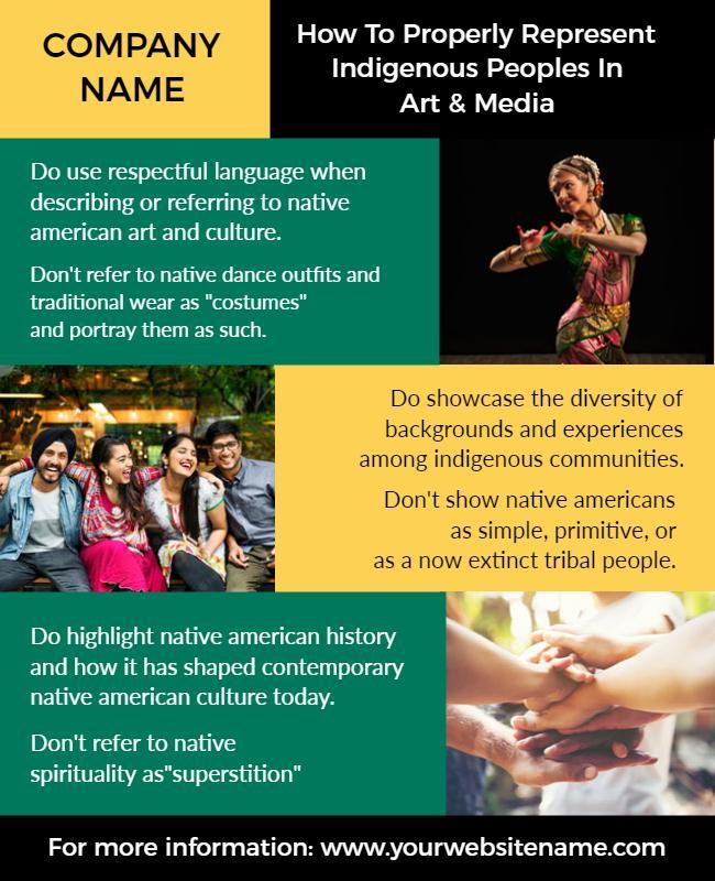 Respectful Representation Guide for Indigenous Peoples Poster Template