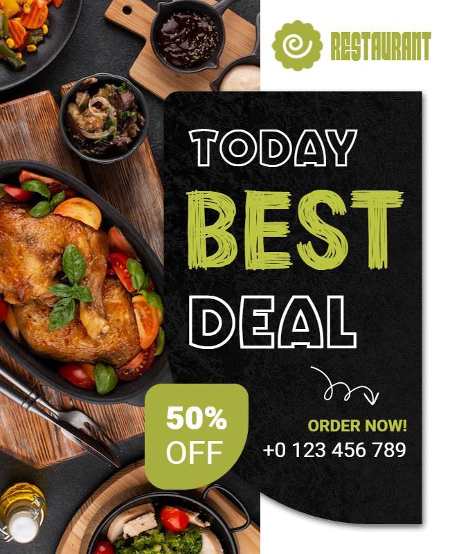 Restaurant Special Offer Deal Flyer Template