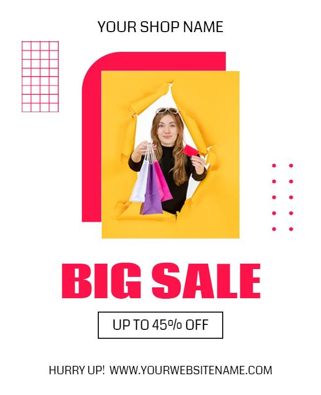 Retail Big Sale Discount Promotion Flyer Template