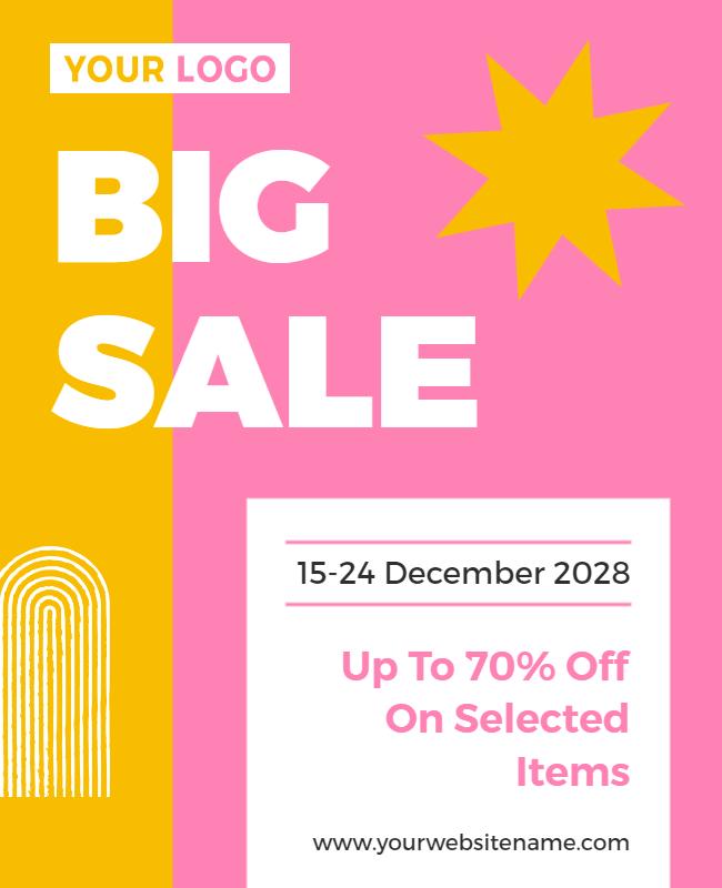 Retail Big Sale Promotion Flyer Template