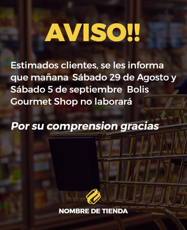 Retail Store Closure Notice Flyer Template
