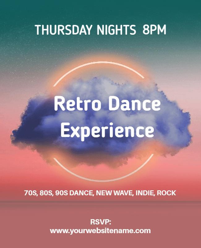 Retro Dance Experience Event Flyer Template