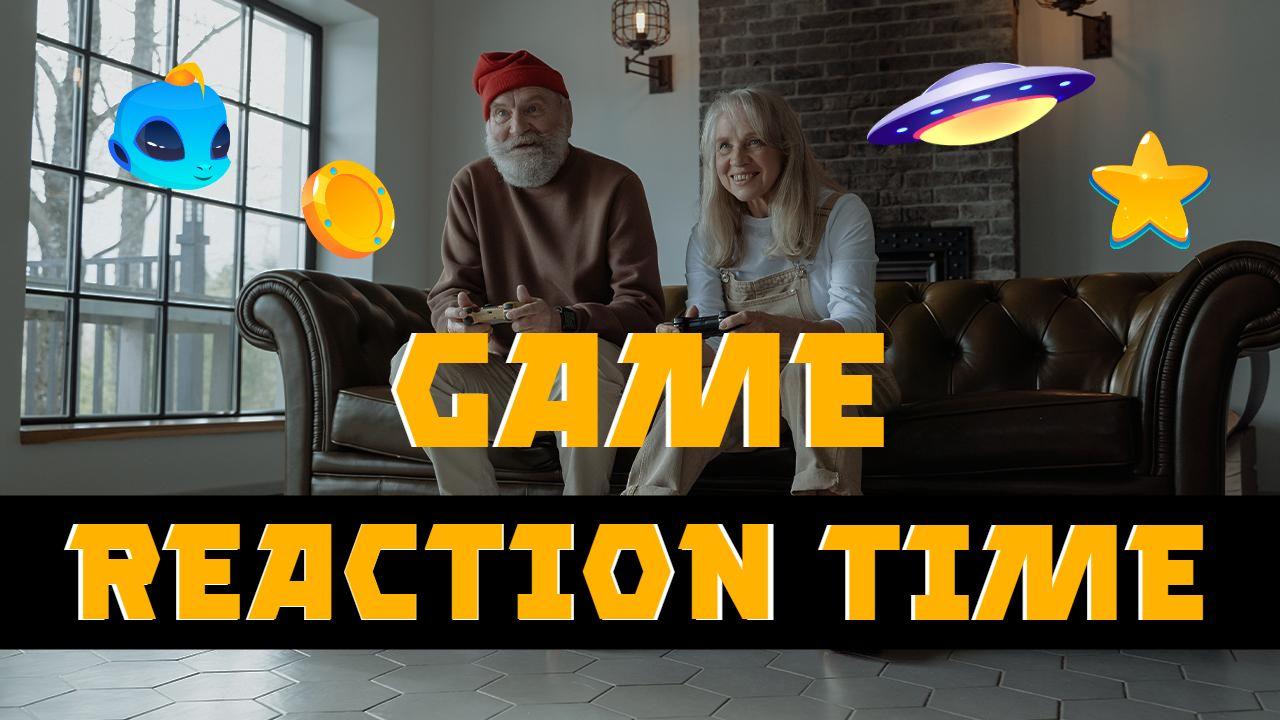Retro Game Reaction Time Fun Challenge YouTube Thumbnail Template